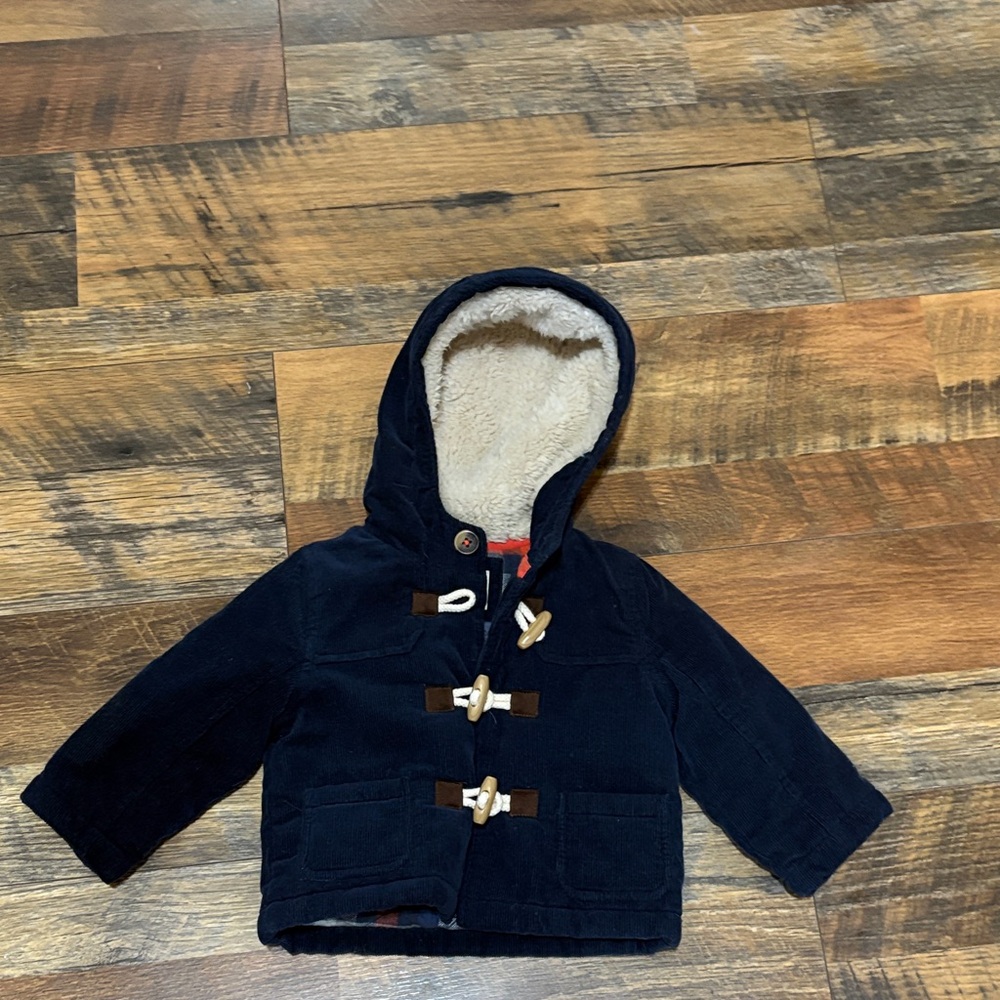 Boden‎ Navy Toggle Kids Jacket